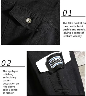 Kvikci Unisex Anime Gon Freecss Jeans Jacket Cosplay Hooded Sweatshirt coat Casual Jacket Outerwear