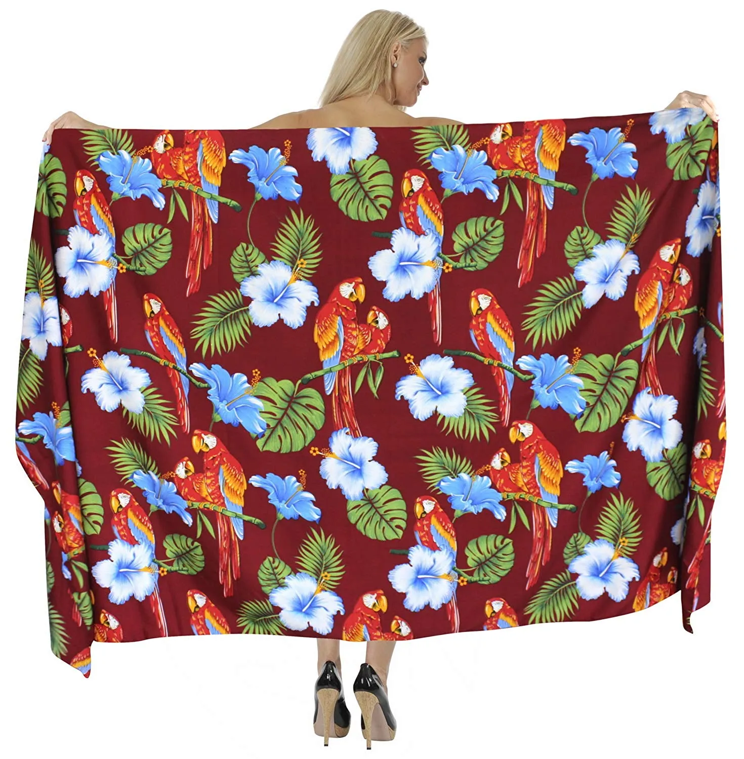 LA LEELA Women Beachwear Bikini Wrap Cover up Swimwear Bathing Suit 28 Plus Size