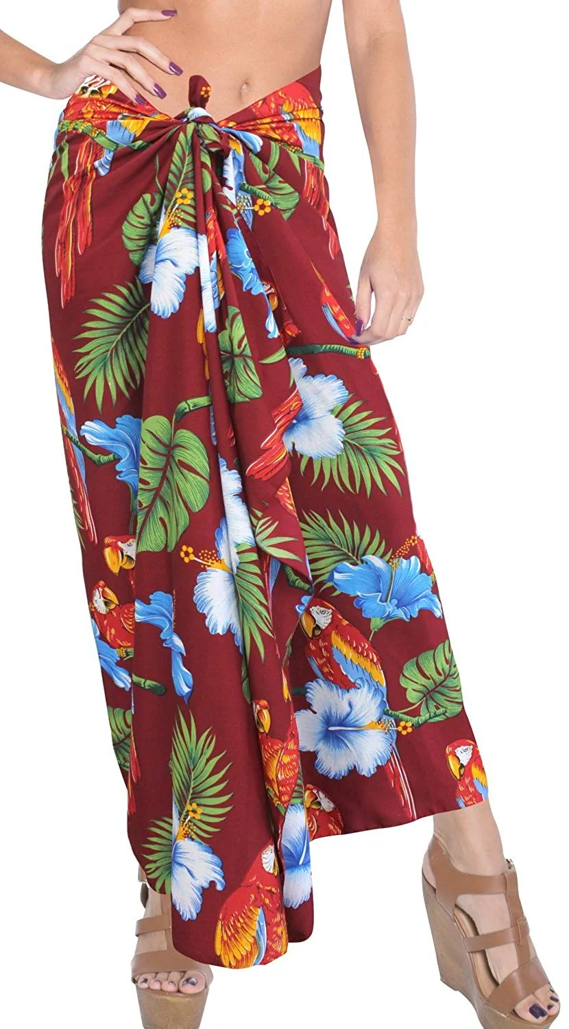 LA LEELA Women Beachwear Bikini Wrap Cover up Swimwear Bathing Suit 28 Plus Size