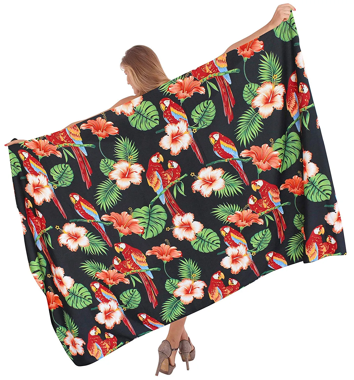 LA LEELA Women Beachwear Bikini Wrap Cover up Swimwear Bathing Suit 28 Plus Size