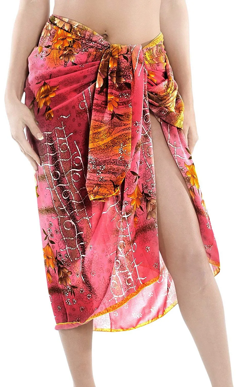 LA LEELA Women's Bikini Wrap Cover up Swimsuit Dress Sarong Gradient ONE Size