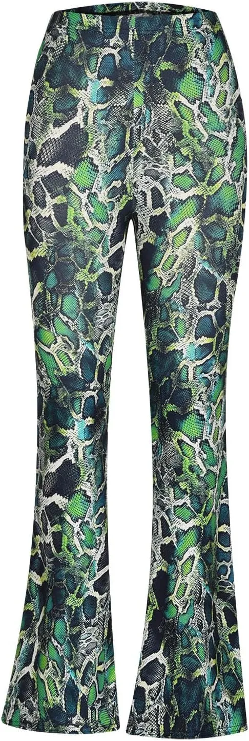 Ladies Bootcut Yoga Pants Women Stretch Bootleg Trousers Elasticated High Waist Work Pants Casual Wear Vintage