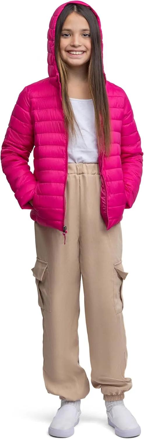 Lands' End Kids Full Zip Lightweight Thermoplume Hooded Jacket (S-XL)