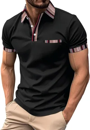 LCMTWX Men Polo Shirts 2024 Comfort Soft Loose Outdoor Sports Lapel Solid Color Camouflage Printing Raglan Sleeve Polo
