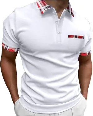LCMTWX Mens Shirts Short Sleeve Soft Loose Outdoor Sports Lapel Solid Color Camouflage Printing Raglan Golf Apparel for
