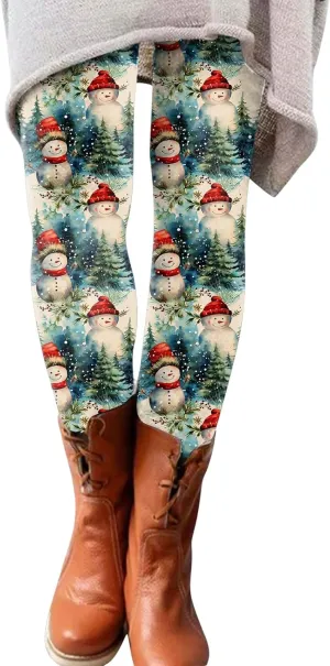Leggings for Women Leggings Full Length Micro Elastic Fashion Soft Daily Transparent White Ash S 5XL Fall & Winter