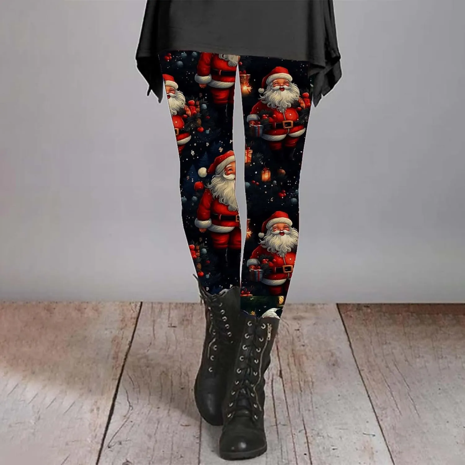 Leggings for Women Leggings Full Length Micro Elastic Fashion Soft Daily Transparent White Ash S 5XL Fall & Winter