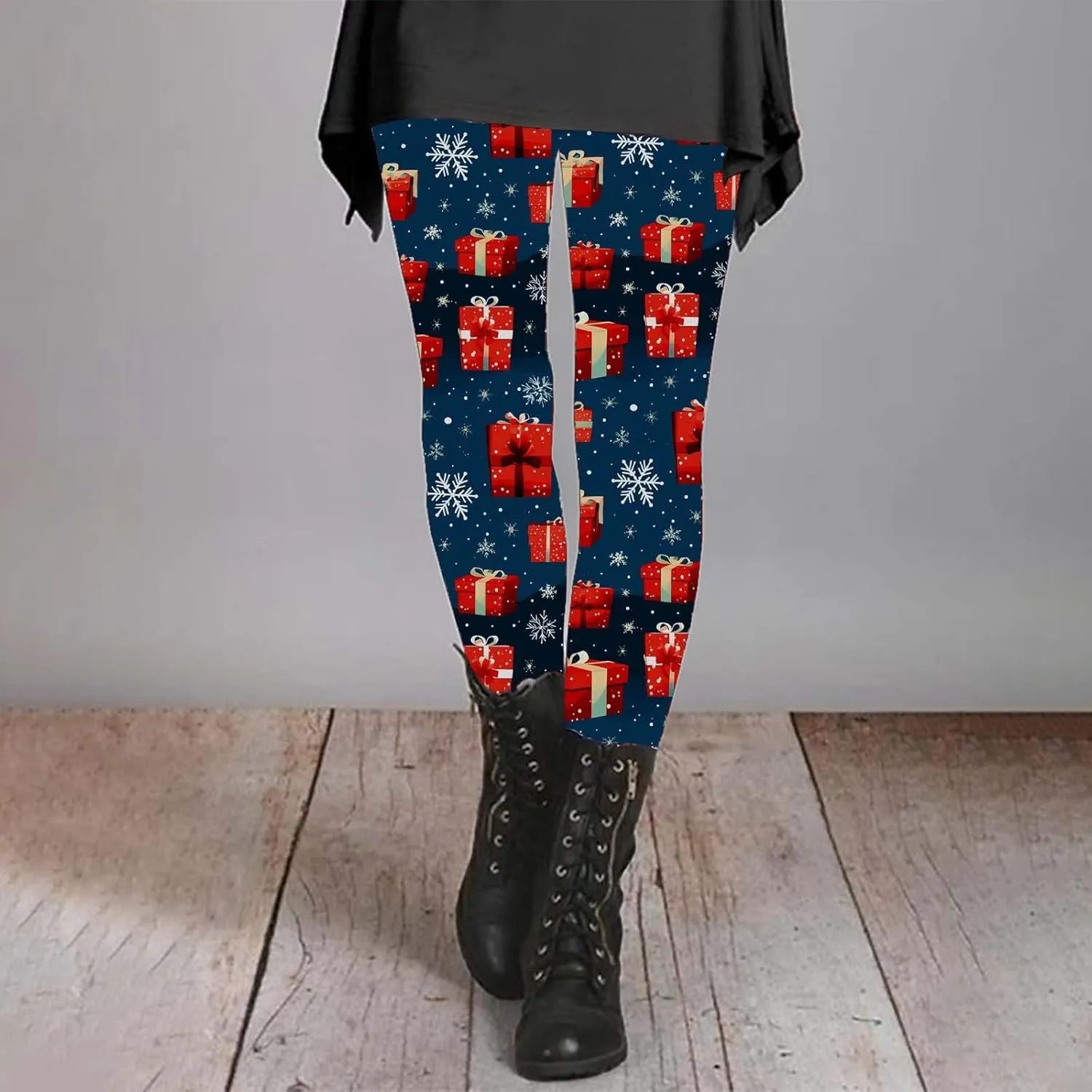 Leggings for Women Leggings Full Length Micro Elastic Fashion Soft Daily Transparent White Ash S 5XL Fall & Winter