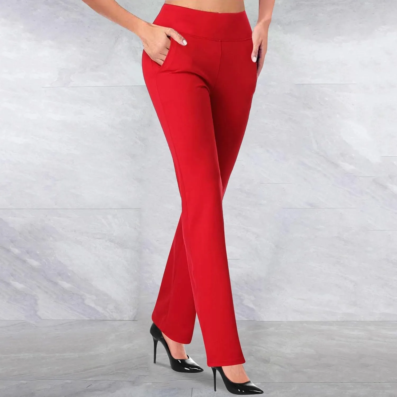 Leggings for Women Work Pants for Women 2024 High Waist Stretch Soft Comfy Athletic Workout Yoga Pants Business Trousers