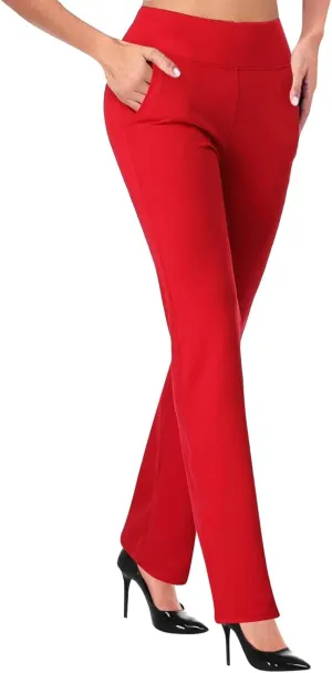 Leggings for Women Work Pants for Women 2024 High Waist Stretch Soft Comfy Athletic Workout Yoga Pants Business Trousers