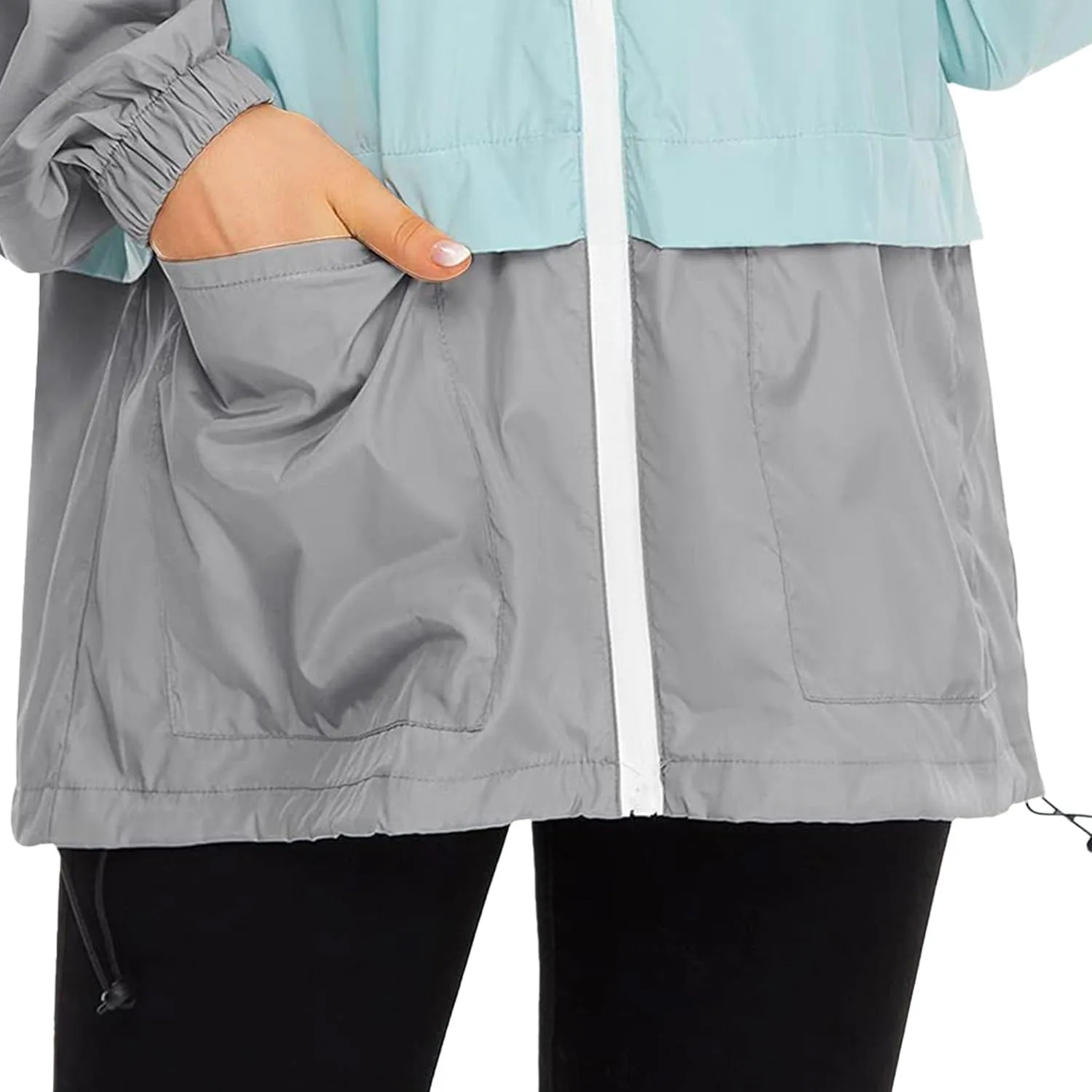 Lightweight Rain Jacket Women Raincoat for Women Packable Rain Coat Windbreaker Rain Jackets Waterproof with Hood