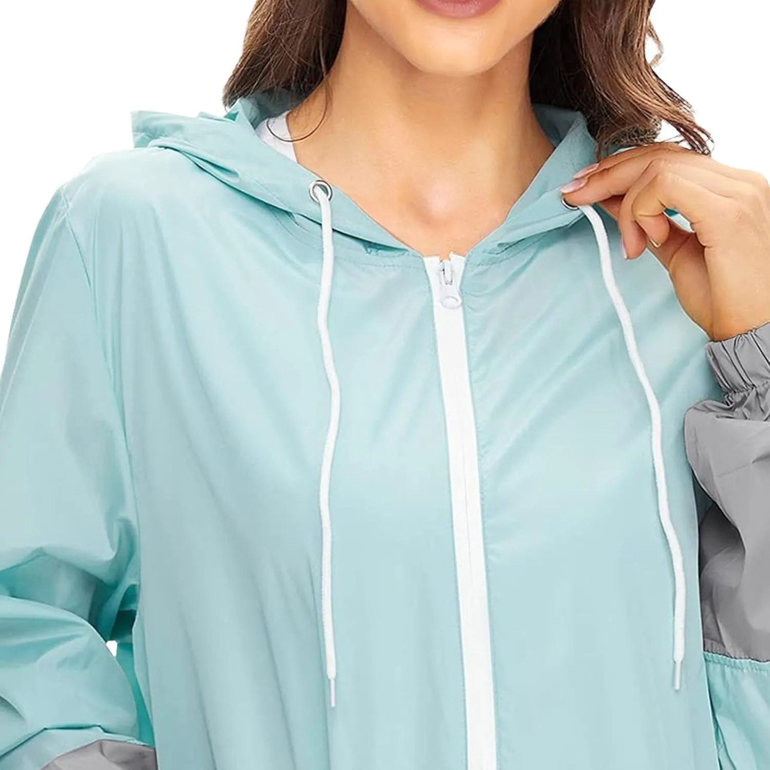 Lightweight Rain Jacket Women Raincoat for Women Packable Rain Coat Windbreaker Rain Jackets Waterproof with Hood