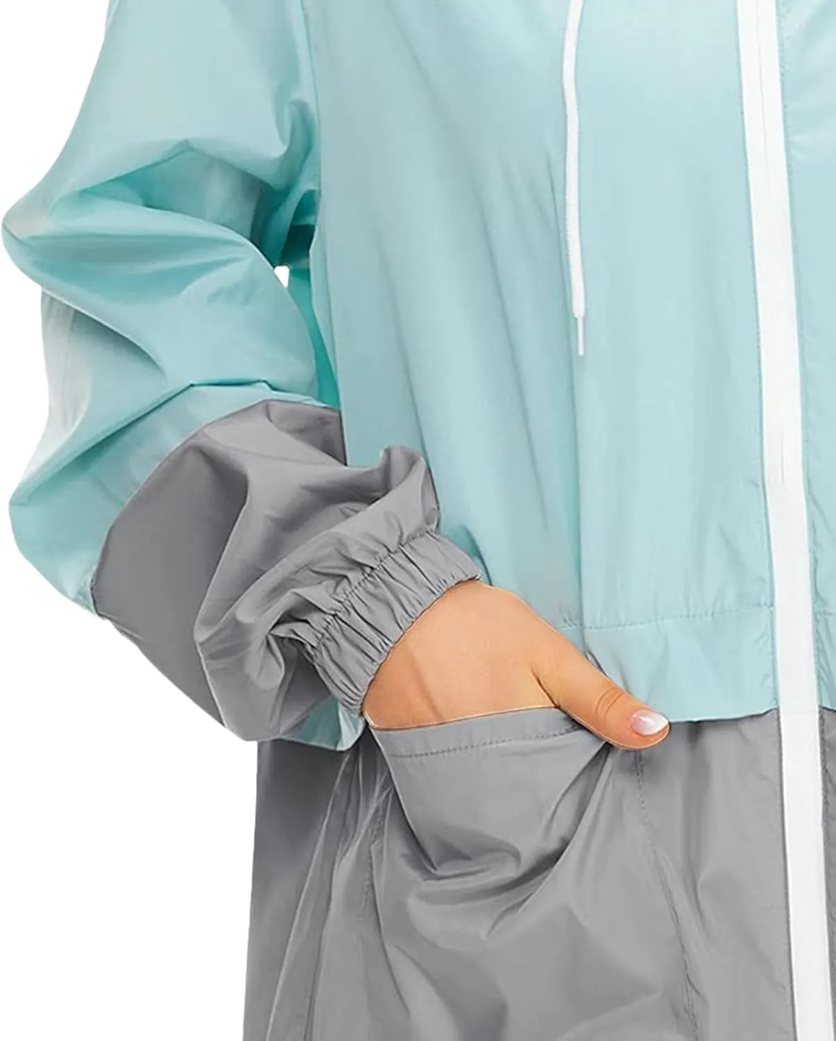 Lightweight Rain Jacket Women Raincoat for Women Packable Rain Coat Windbreaker Rain Jackets Waterproof with Hood