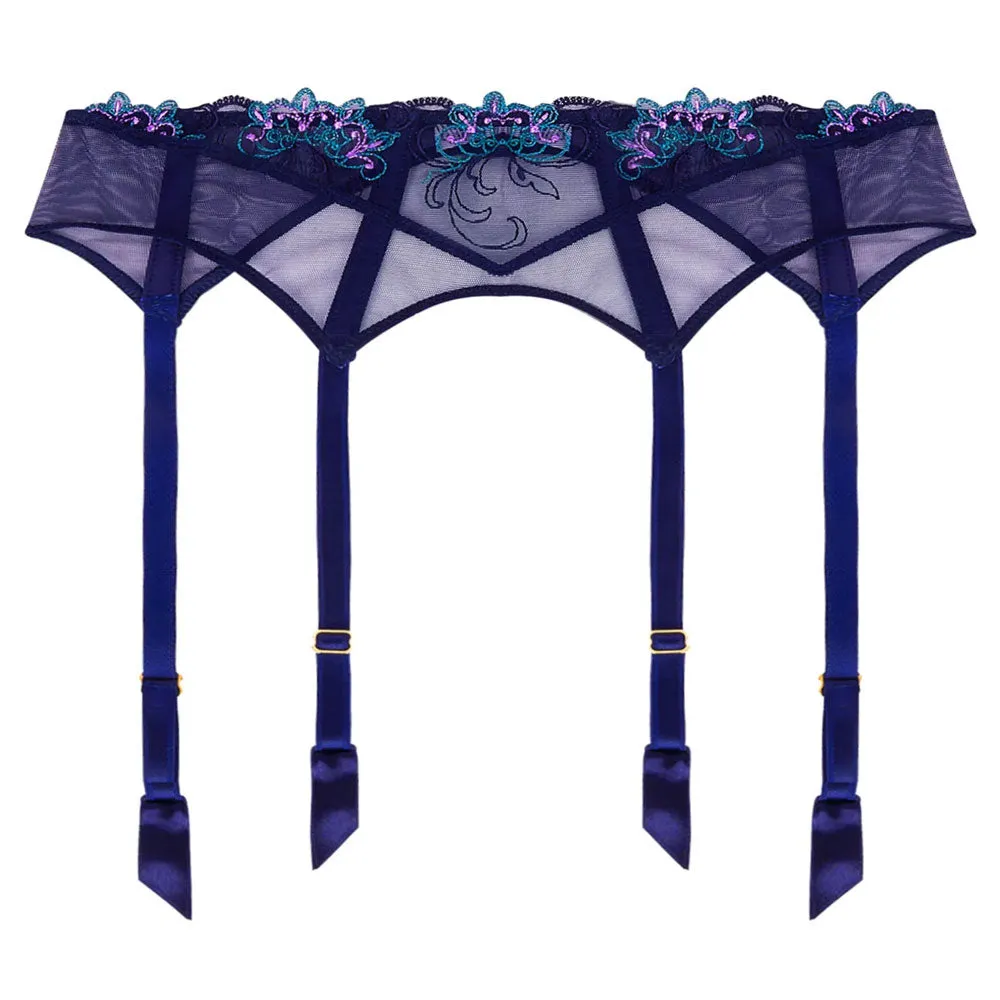 Lise Charmel 'Déesse Désirs' Midnight Blue Suspender Belt