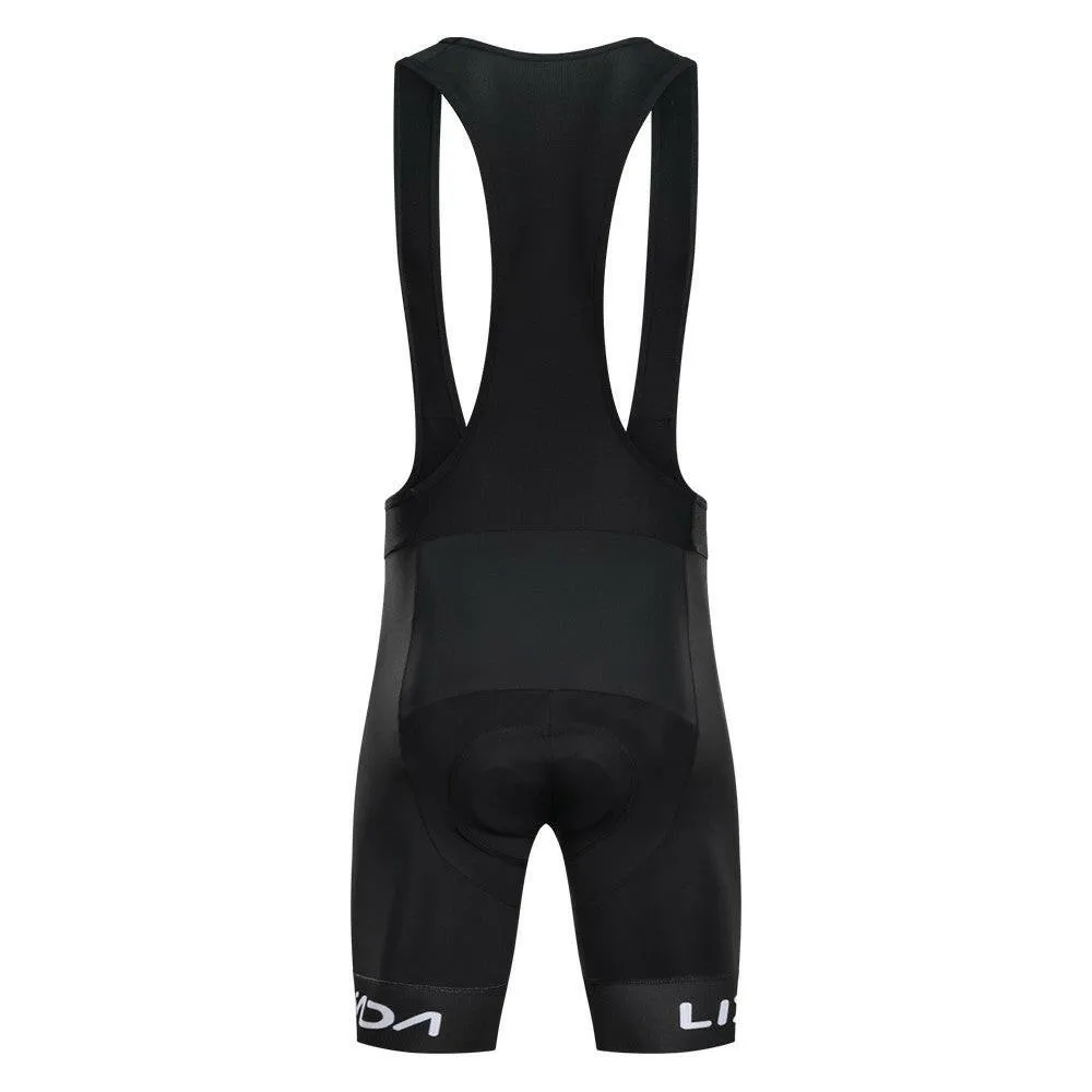 Lixada Men Cycling Bib Shorts Quick Dry Mesh 3D Padded Bicycle Shorts MTB Bike Riding Bib Shorts