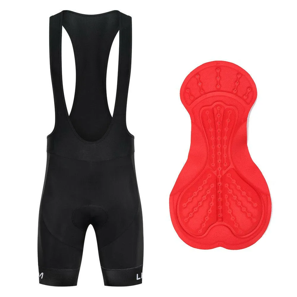 Lixada Men Cycling Bib Shorts Quick Dry Mesh 3D Padded Bicycle Shorts MTB Bike Riding Bib Shorts