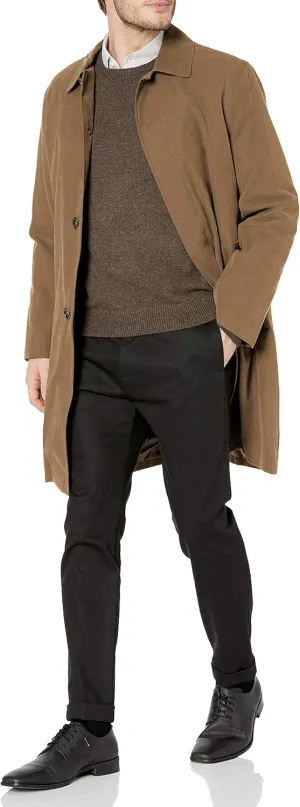 LONDON FOG Men's Durham Rain Coat with Zip-Out Body