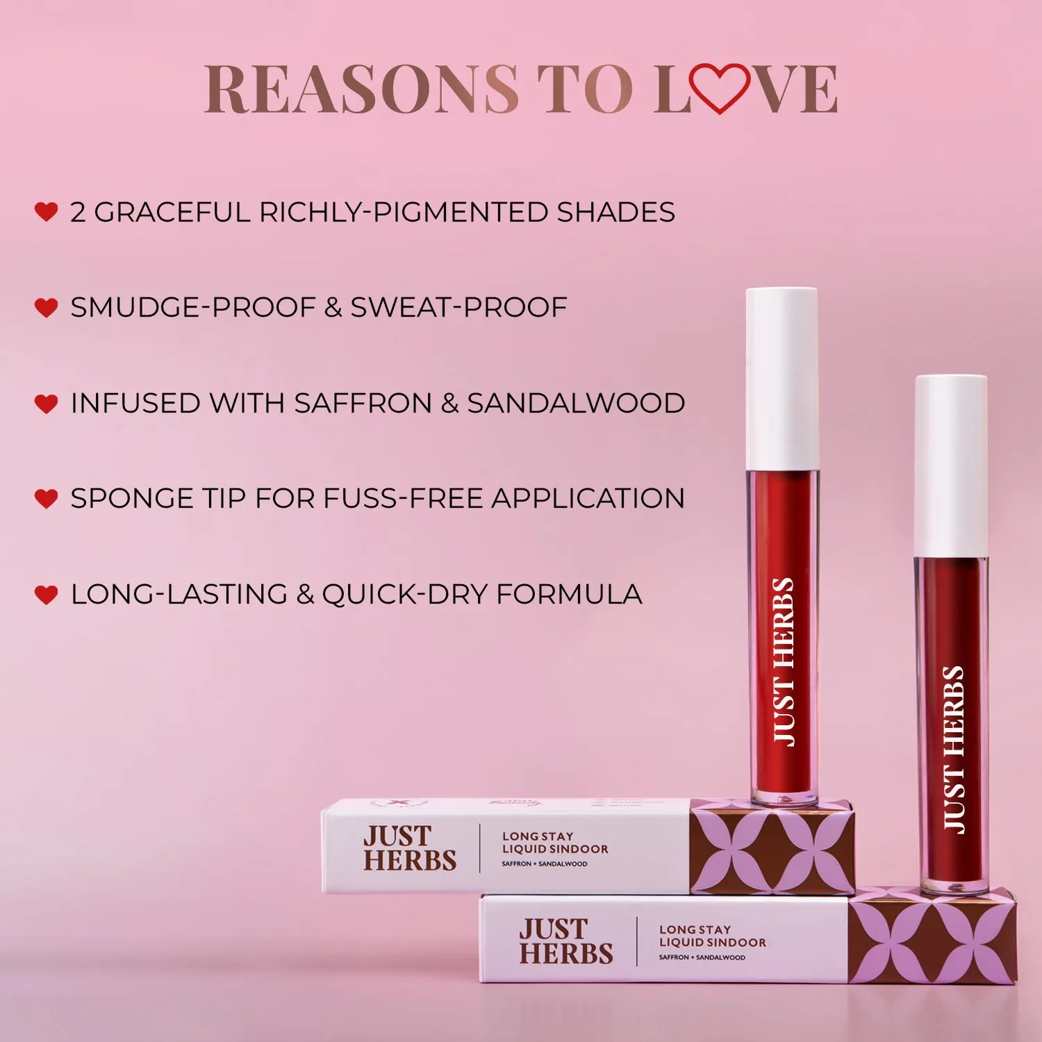 Long Stay Liquid Sindoor with Saffron and Sandalwood - 5 ml