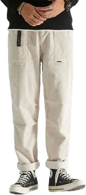Loose Corduroy Harem Pant Autumn Winter Men's Streetwear Trousers Vintage Khaki Baggy Pants Male Cargo Pants Man