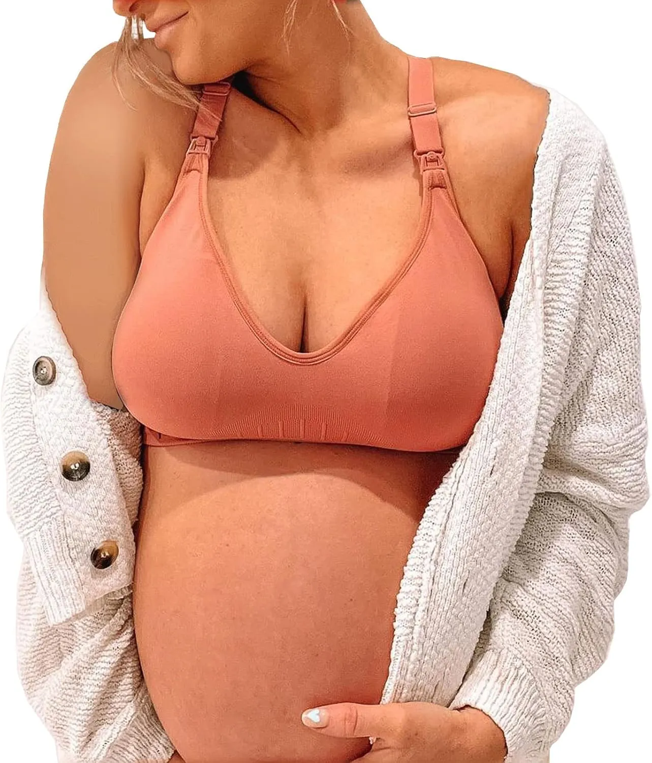 Mamaway Mamawave Nursing Maternity Sports Bra with Removable Pads for Wireless Breastfeeding Support, Odorless Active Wear
