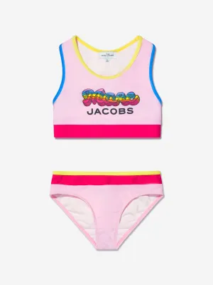 MARC JACOBS Girls Logo Bikini in Pink