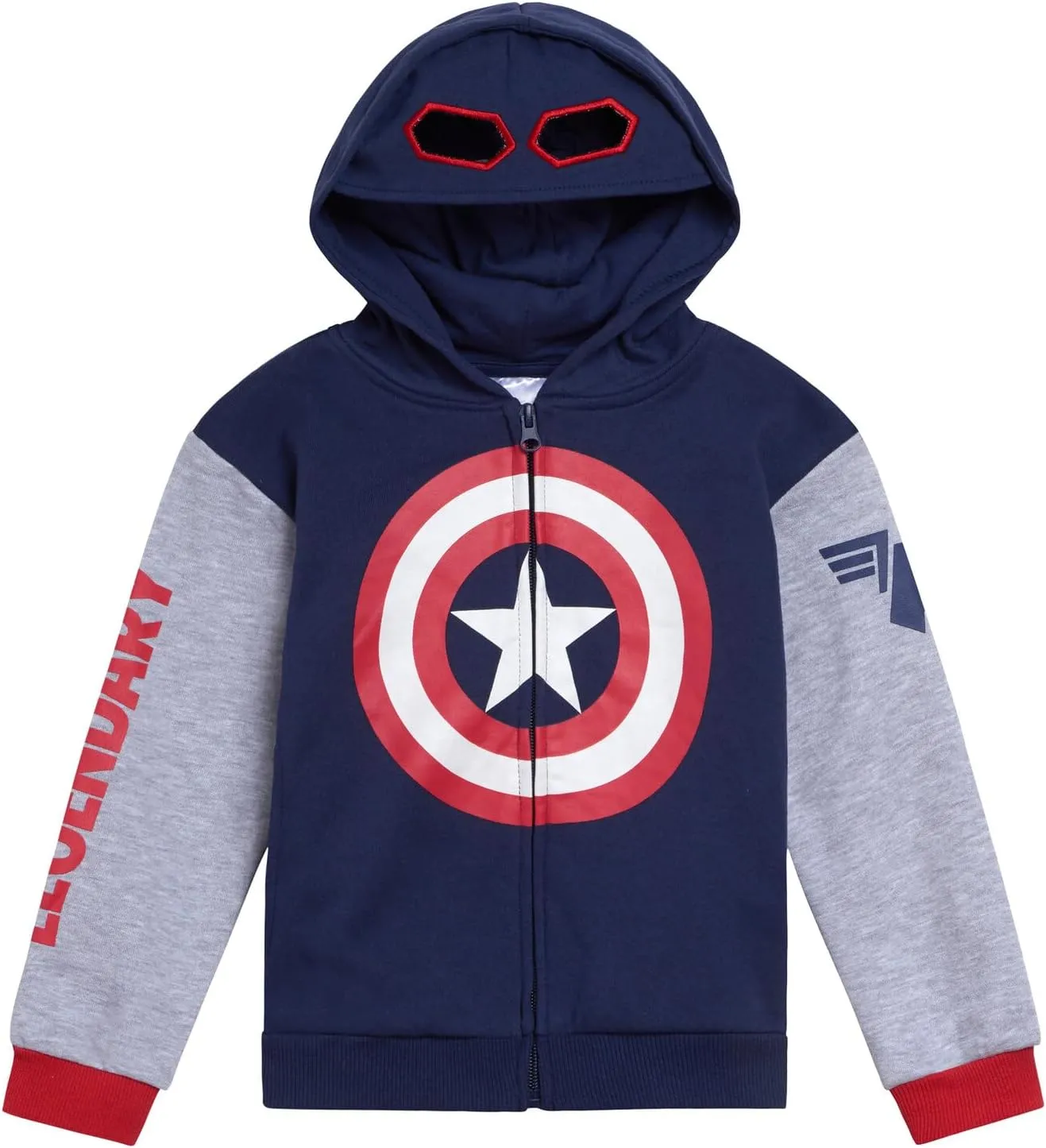 Marvel Spider-Man Avengers Fleece Zip Up Cosplay Hoodie Toddler to Big Kid Sizes (2T - 18-20)