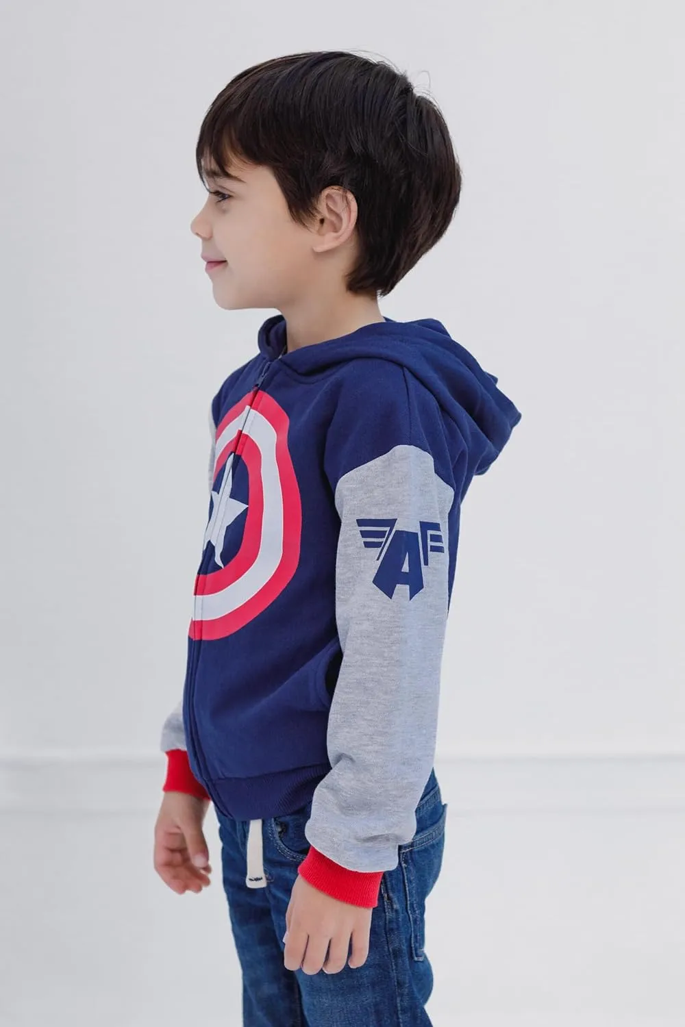 Marvel Spider-Man Avengers Fleece Zip Up Cosplay Hoodie Toddler to Big Kid Sizes (2T - 18-20)