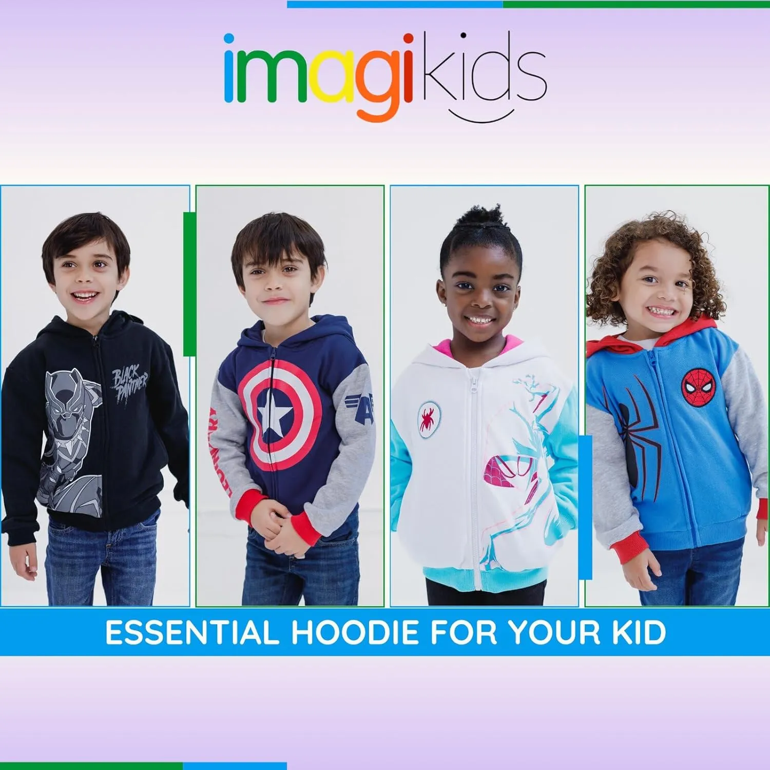 Marvel Spider-Man Avengers Fleece Zip Up Cosplay Hoodie Toddler to Big Kid Sizes (2T - 18-20)