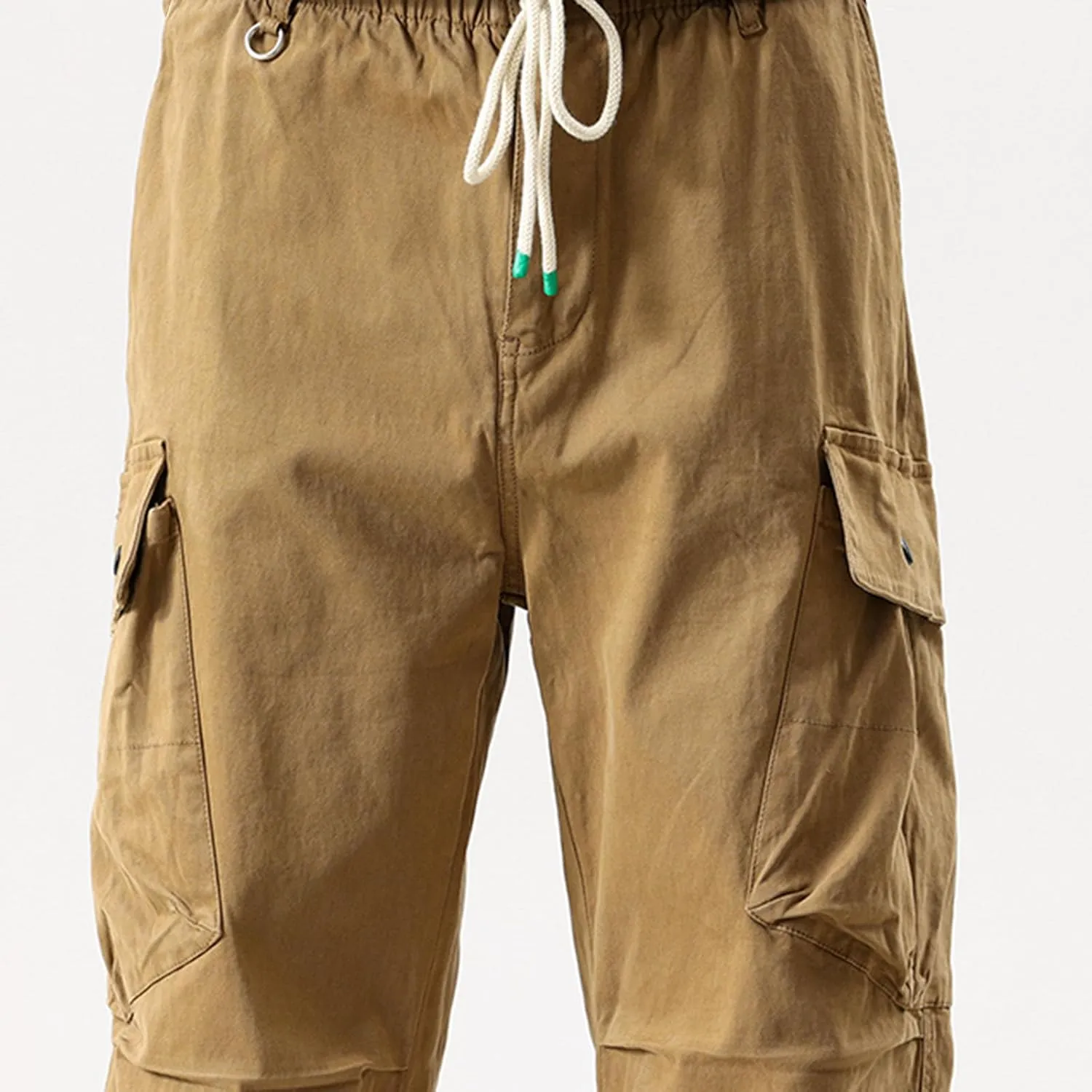 Men Cargo Pants Casual Elastic Waist Pants Loose Fit Jogger Pants Outdoor Hiking Pants Athletic Gym Pants