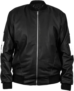 Men's 8 Ball Letterman Michael Hoban Bomber Faux Leather jackets