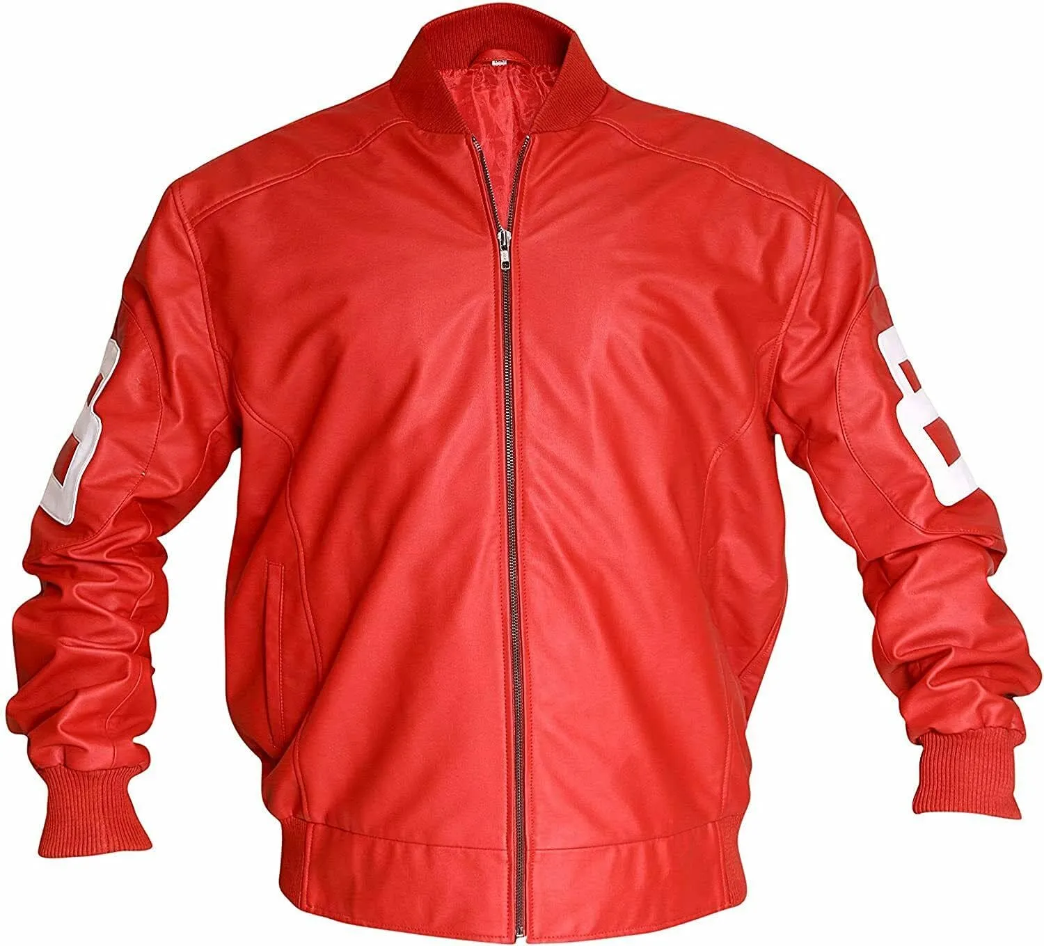 Men's 8 Ball Letterman Michael Hoban Bomber Faux Leather jackets