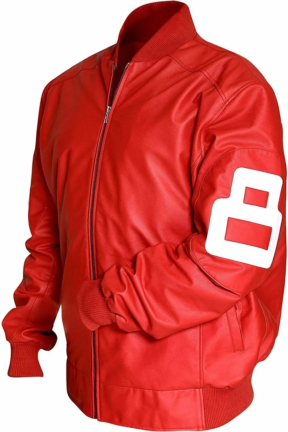 Men's 8 Ball Letterman Michael Hoban Bomber Faux Leather jackets