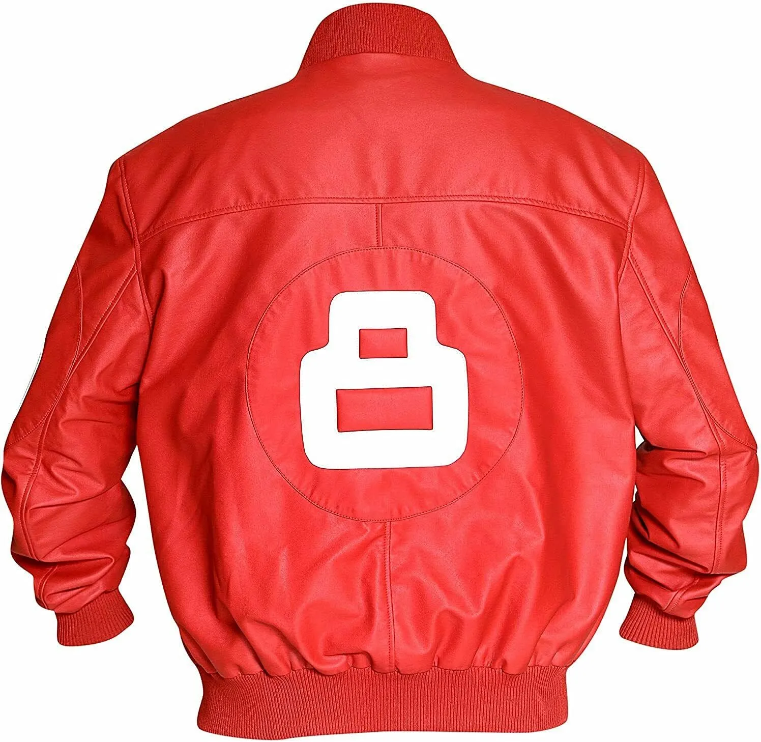 Men's 8 Ball Letterman Michael Hoban Bomber Faux Leather jackets
