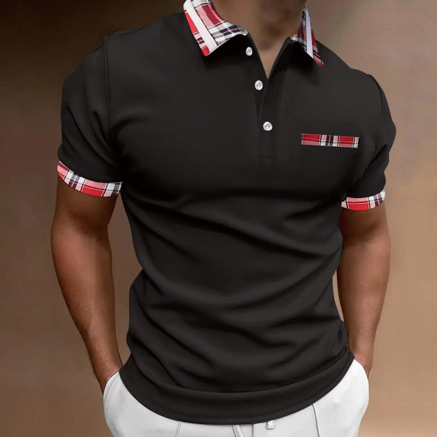 Mens Big and Tall Shirts Button Up Shirt for Sports and Leisure Mens Tshirts Mens Polo Shirts White Polo Shirts for