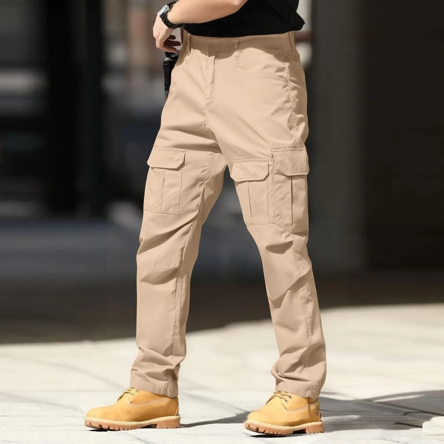 Men's Cargo Hiking Pants Lightweight Water Resistant Quick Dry Outdoor Travel Climbing Work Pants 2025