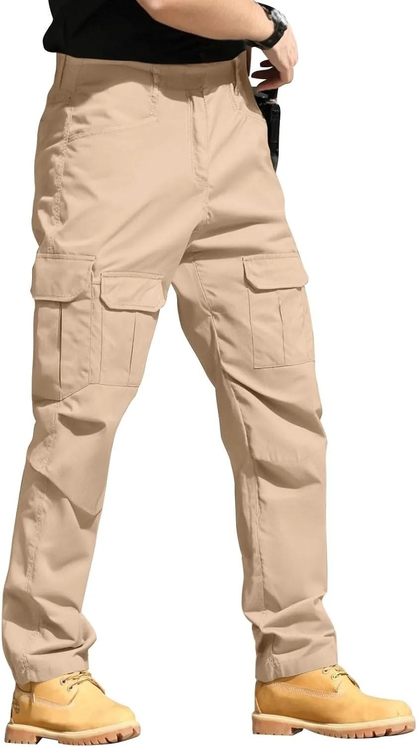 Men's Cargo Hiking Pants Lightweight Water Resistant Quick Dry Outdoor Travel Climbing Work Pants 2025