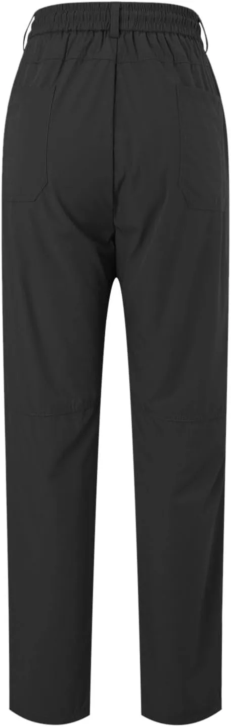 Mens Corduroy Pants Elastic Waist Drawstring Casual Loose Straight Leg Hiking Trousers Slim fit Slacks with Pockets