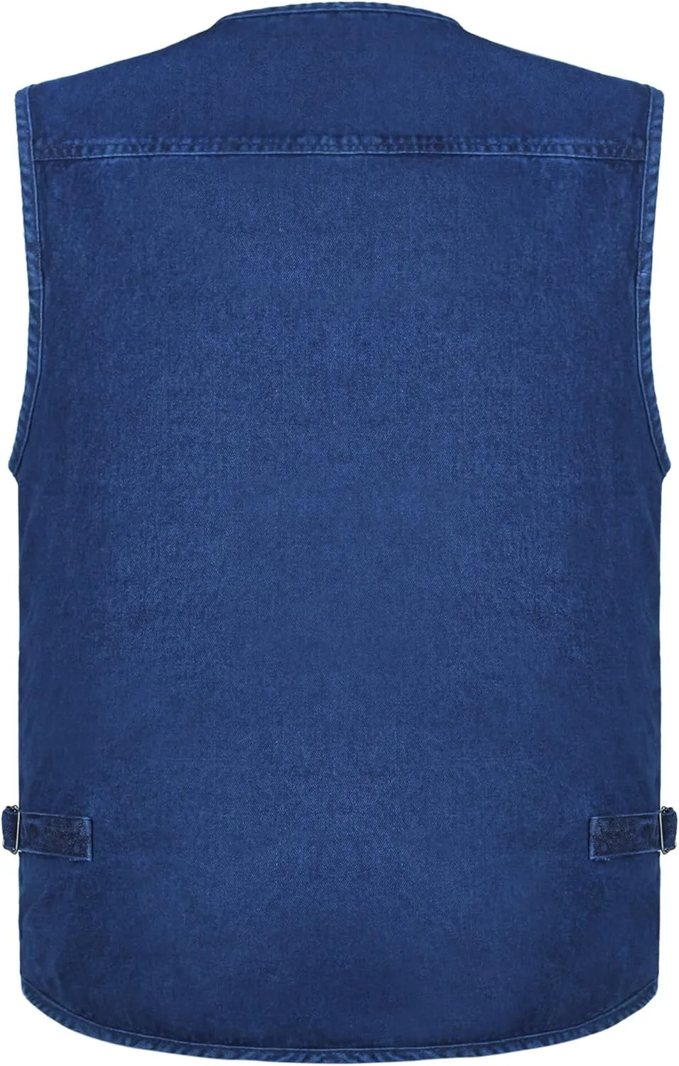 Men's Denim Multi-Pockets Leisure Work Fishing Outerwear Vest