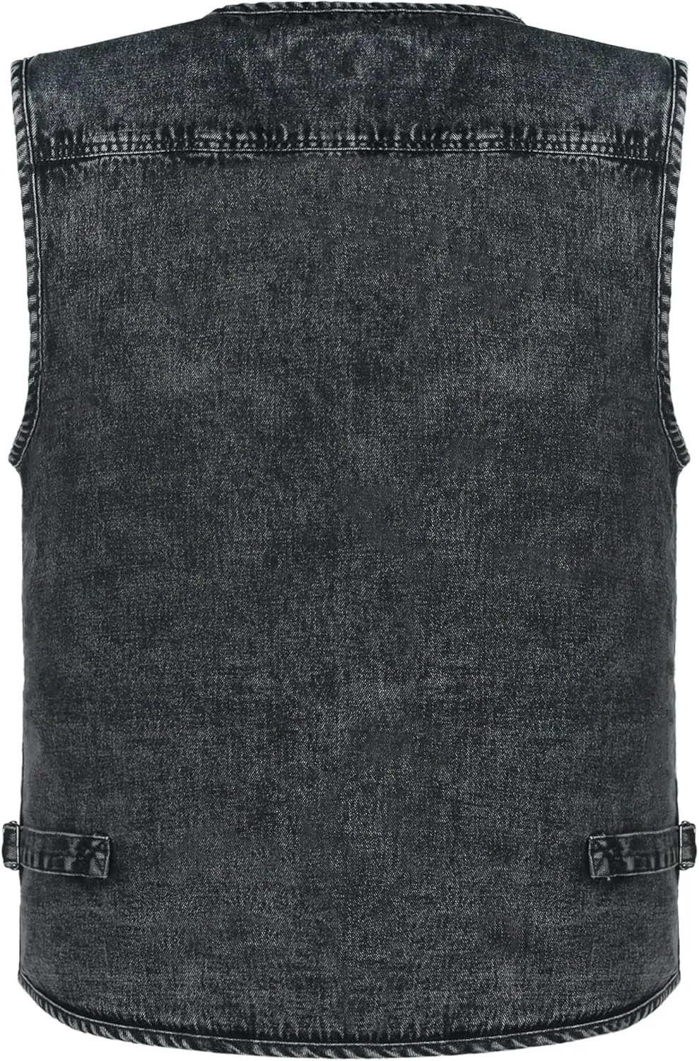 Men's Denim Multi-Pockets Leisure Work Fishing Outerwear Vest