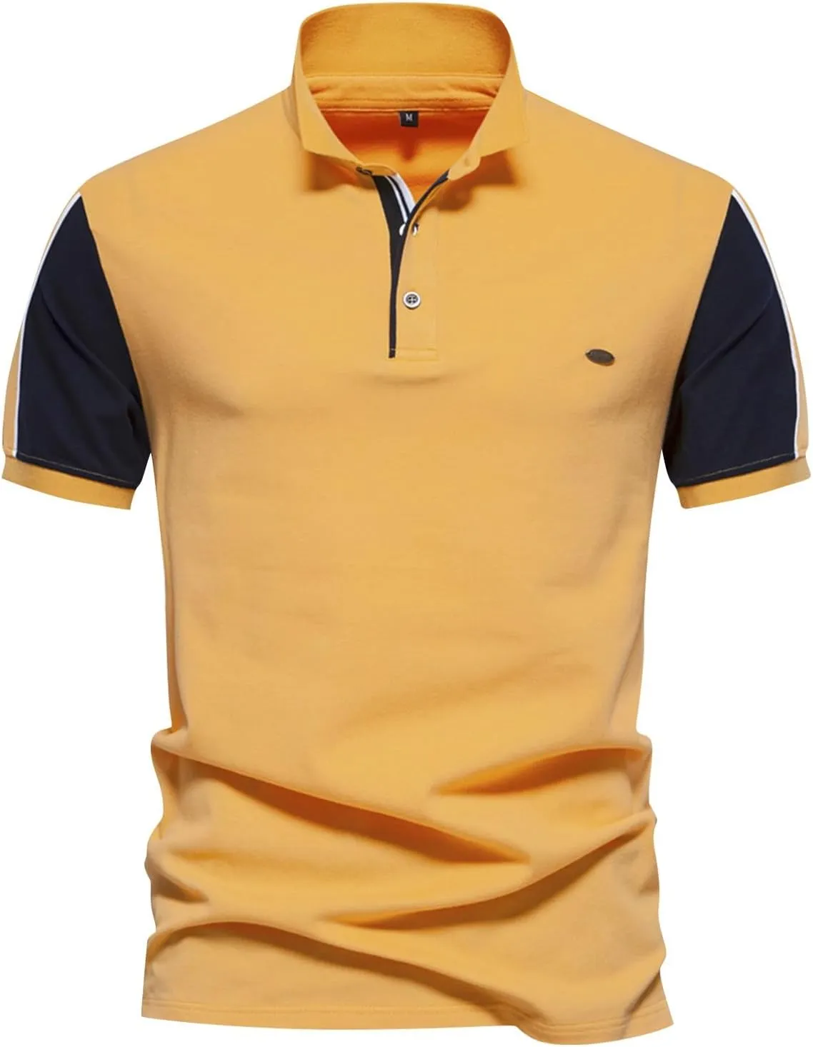 Mens Knit Polo Shirt Golf Shirts Short Sleeve Sports Casual Polo Shirts Textured Casual Knitted Golf Shirt