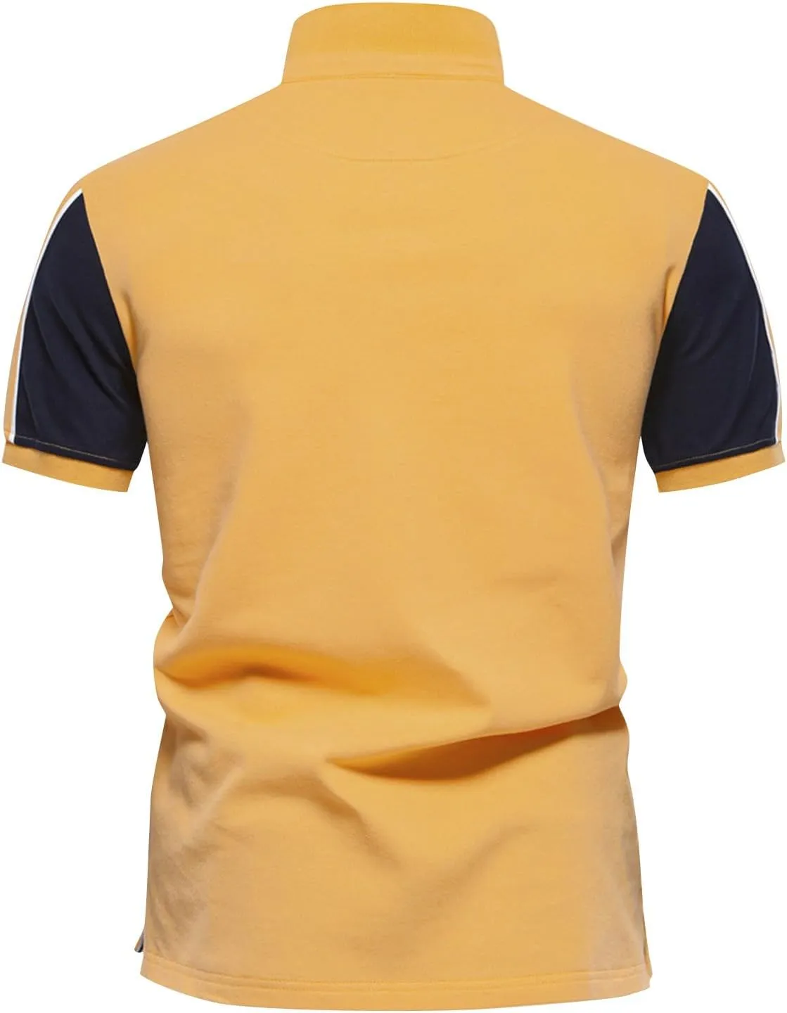 Mens Knit Polo Shirt Golf Shirts Short Sleeve Sports Casual Polo Shirts Textured Casual Knitted Golf Shirt
