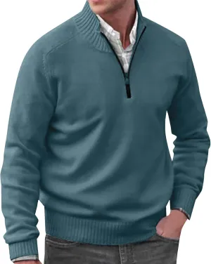 Mens Long Sleeve Sweatshirts 1/4 Zip Up Fishing Running Rash Guard T-Shirts Outdoor Shirts Outdoor Hiking Fishing Shirts