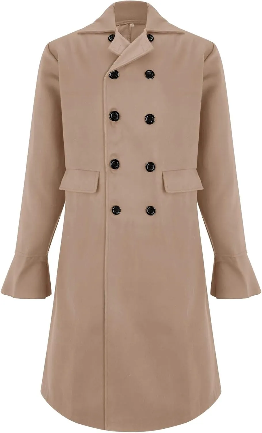 Mens Long Trench Coats Ligtweight Waterproof Outdoor Jackets Winter Business Overcoats Single Breasted Overcoat