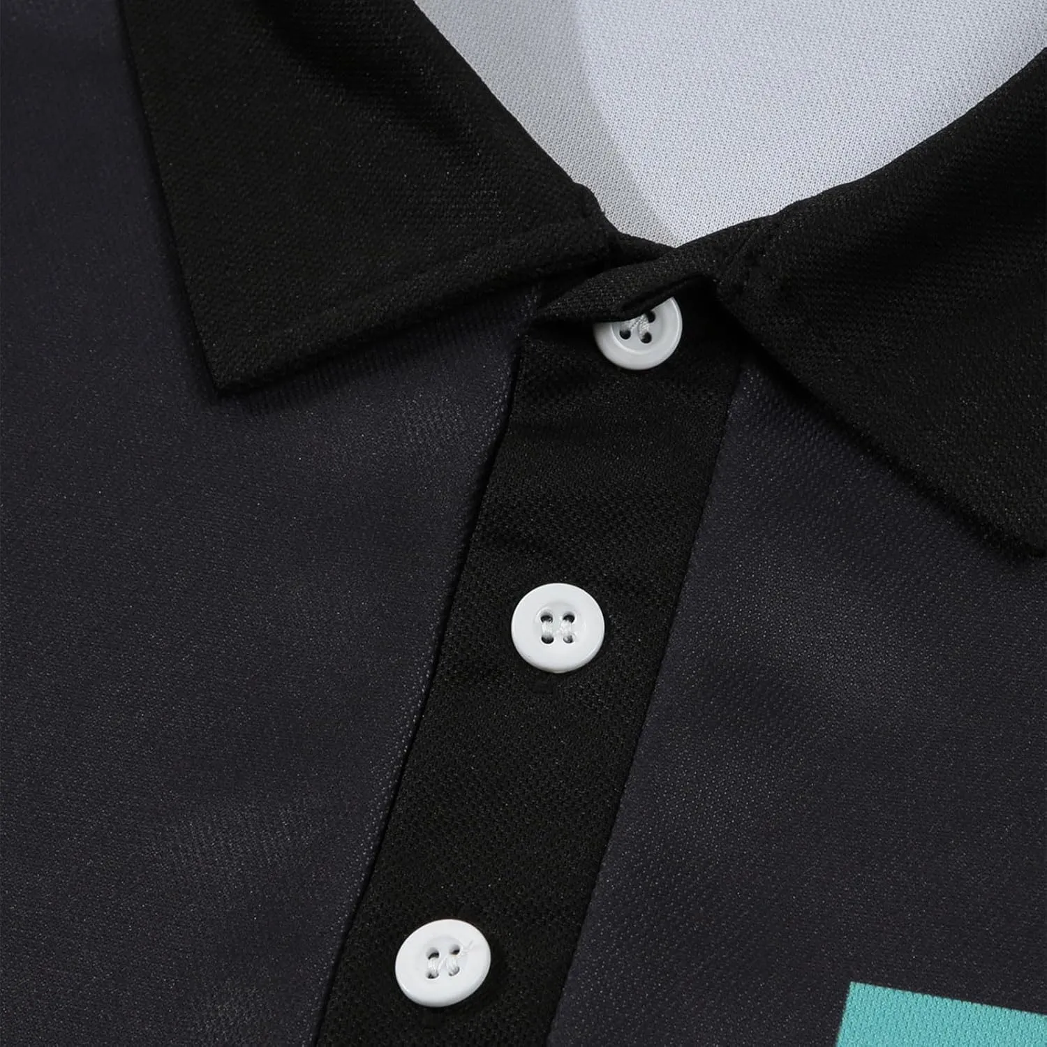 Men's Muscle V Neck Polo Shirts Slim Fit Shirt Short Sleeve Golf T-Shirts Stripe Retro Soft Casual Tee