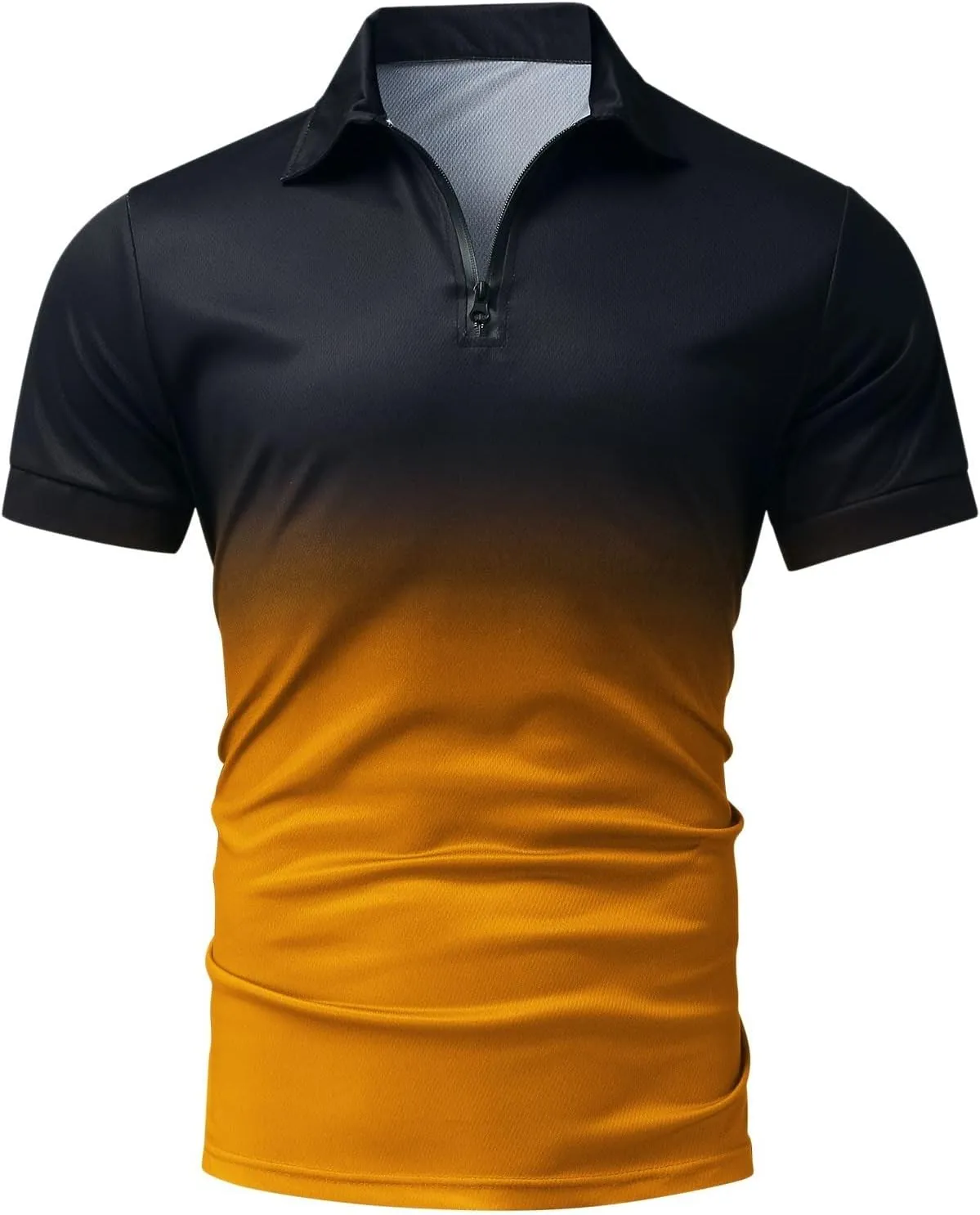 Men's Polo Shirt Quick Dry Wrinkle Free Moisture Wicking Performance Short Sleeve Polos Tactical Shirts Pique Golf Shirt