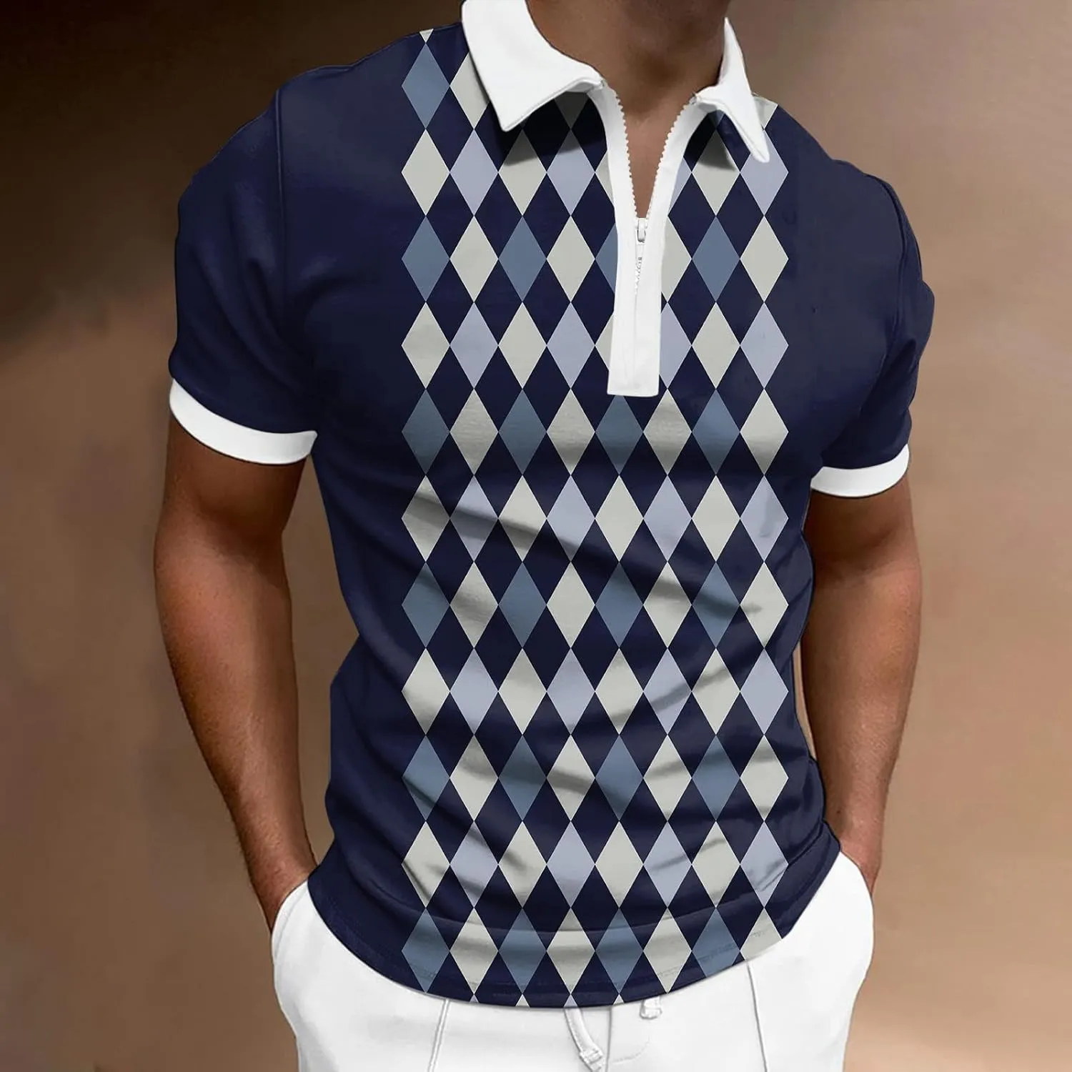 Men's Polo Shirts 2024 Set Summer Outfits Casual Short Sleeve Suit for Men 2 Piece Shorts Tracksuit Set Shirts for