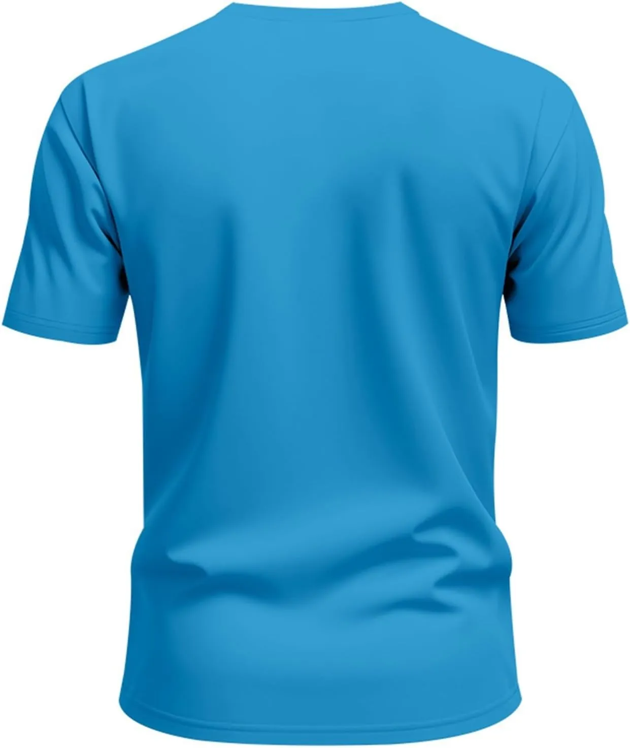 Men's Short Sleeve Tee Shirt Crewneck Casual Basic Shirt Moisture Wicking Fashion Tops Lightweight Gym Workout Tees
