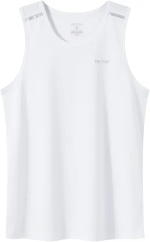 Men's Sports Tank Top Sleeveless Quick Dry Athletic Gym Shirts for Beach Running Workout