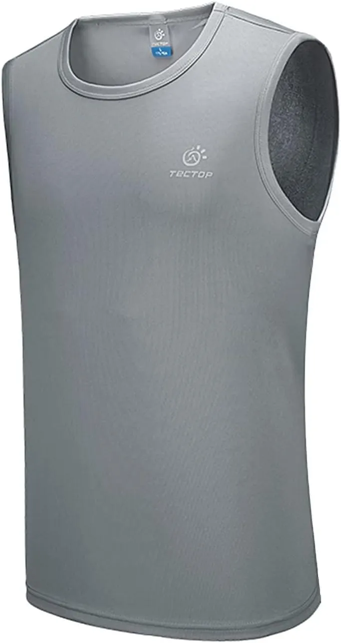 Men's Sports Tank Top Sleeveless Quick Dry Athletic Gym Shirts for Beach Running Workout