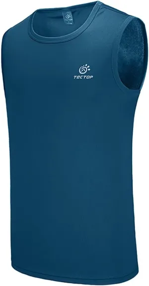 Men's Sports Tank Top Sleeveless Quick Dry Athletic Gym Shirts for Beach Running Workout
